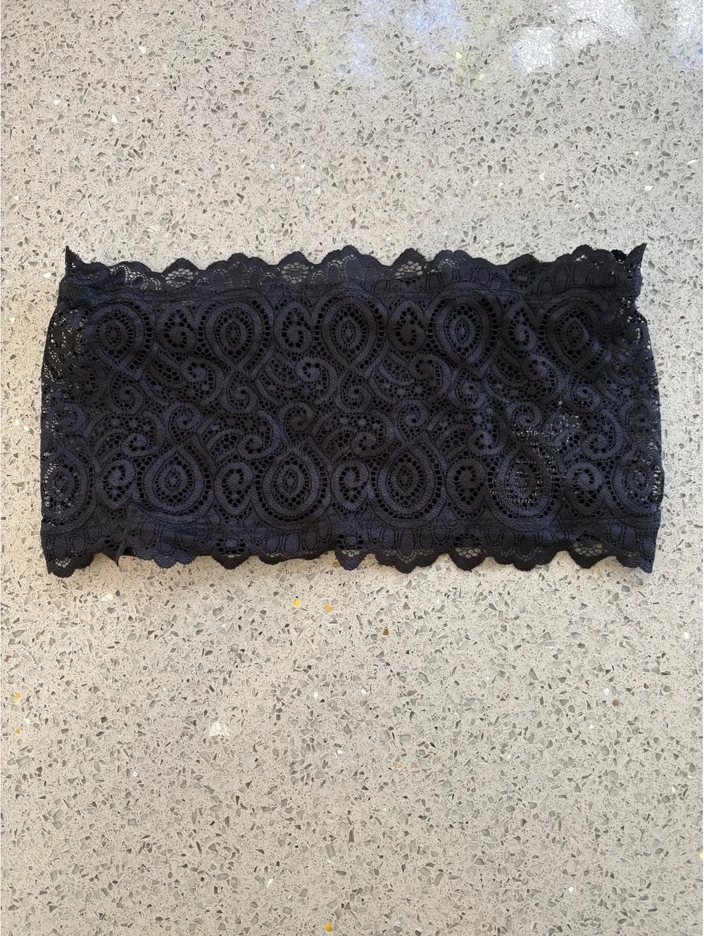 Free People Intimately Black Lace Bandeau Bra Top Size XS/S